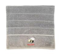 Riggs 100% Cotton 3 Pack 'Busy Lizzie' Bee Kitchen Hand Tea Towels in Grey