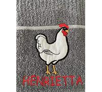 Riggs 100% Cotton 3 Pack Henrietta The Hen Design Kitchen Hand Tea Towels in Grey