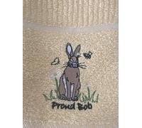 Riggs 100% Cotton 3 Pack Proud Bob The Hare Design Kitchen Hand Tea Towels in Lemon