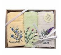 Riggs 3 Piece Kitchen Towel Set - Old Herbs