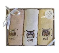 Riggs 3 Piece Kitchen Towel Set - Owl Box