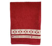 Riggs Love to Cook Red Kitchen Tea Towel - Pack of 2