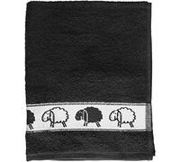 Riggs Sheep Kitchen Tea Towel Black, 50 x 65cm, 100% Cotton Very Absorbent and Soft