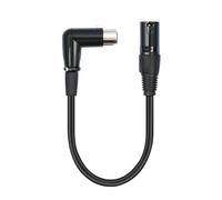 Right Angle 3Pin Cable 90 Degree 3Pin Female to Male Balanced Microphone Cable for Speaker Recording Studio Mixer