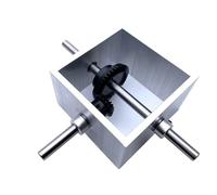 Right Angle Bevel Gearbox, 1 To 2 8mm Shaft Bevel Gear Steering Reversing Commutator 90 Degree Right Angle Reducer