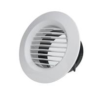 Right angle blinds abs fresh air central air conditioning system air outlet round blinds ventilation blinds adjustable exhaust hood decorative cover(100mm(4inch))