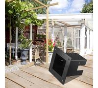 Right Angle Corner Bracket with Pergola Post Base for Wood Beams - 218x218x120 mm Steel & Aluminum Alloy 3-Way Bracket Kit, Rust-Proof, Bl(3T)