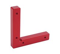 Right Angle Corner Clamp Aluminium Alloy Durable Anti Rust 90 Degree Welding Tool for Wood Metal Welding Projects Red 12cm x 12cm x 1.6cm