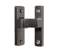 Right Angle Door Lock Latch, 90 Degree Angle Zinc Alloy Door Lock Sliding Latch Bolt Security For Bedroom Cabinet Window Storage Room(Gray)