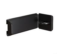 Right Angle Door Lock with Password & Key - Anti Theft Security Latch for Inward Opening Doors, Bedroom, Bathroom & Cabinet - Robust Metal Reinforcement Stopper(Black)
