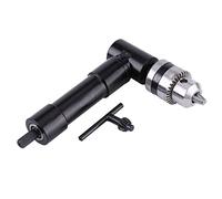 Right Angle Drill Adapter 90 Degrees | 8mm Hex Shank for Tight Spaces | 25N.m Output & 1-10mm Chuck | Aluminum Alloy Attachment for Electric Drills/Automotive/DIY Projects