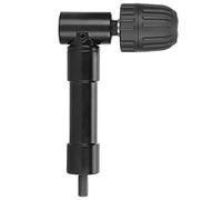 Right Angle Drill Attachment Adapter, 90 Degrees Drilling Extension Chuck Tool with Keyless Chuck for Tight Spaces, Compatible with Most Electric and Manual Drills, Black