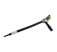 Right Angle Drill Attachment with 90° Self-Locking Adapter, 295mm Flexible Shaft & 6.35mm (/4") Hex Socket for Drivers - Works in T