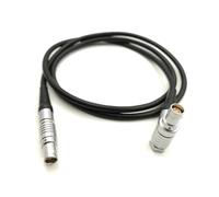 Right Angle FHJ 1B to 1B Female Extension Power Cable for Red Scarl~t & Ep~c Camera 1B 306 6 pins 4+2 Connector Plug(Straight to Elbow,50cm)