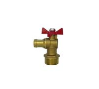 Right Angle Fire Valve with Hose Butt Coil Brass Ball Valve(Straight Through DN25)