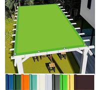 Right Angle Garden Canopy 1.4 x 3.2m (4.59 x 10.5ft) Waterproof Sun Shade Sail Rectangular Outdoor Patio Cover with Free Rope for Backyard Parties & Garden Tender Green