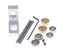 Right Angle Gearbox 1:1 Ratio 90 Degree Bevel Gear Commutator for 4mm/5mm Shaft, Aluminum Alloy Dual Bearing Support, Self-Assembly Model Transmission Case(5mm To 4mm)