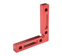 Right Angle Locator, 120mm Aluminum Alloy Square Clamp for Woodworking and Construction, Rust-Resistant Anodized Finish, 90-Degree(RED)