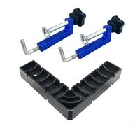 Right Angle Locator Block for Woodworking with Adjustable Clamp for Precision 90 Degree Alignment and Enhanced Project Accuracy (Blue)
