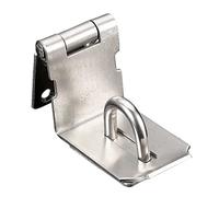 Right Angle Padlock Hasp Stainless Steel 4 Inch Door Hasp Lock 90 Degree Gate Latch for Door, Window, Cabinet, Drawer, 1 Piece