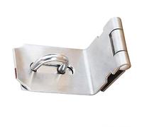 Right Angle Padlock Hasp, Tiberham Stainless Steel 90 Degree Hasp and Staple with Screws, Heavy Duty Door Clasp Gate Lock Shed Latch Padlock Staple for Doors and Windows