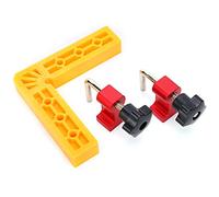 Right Angle Positioning Clip, 90° L Shape Woodworking Clamping Squares with Scale, Precision Splicing Ruler for Boxes Photo Frames and Carpentry Joints