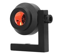 Right Angle Prism Double Sided Optical Glass with L Shape Stand 90 Degree Measuring Reflection Prism for Railway Tunnel Highway Detection Black 25.4mm