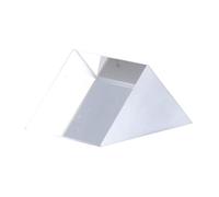 Right Angle Prism Educational Optical Glass for Science Teaching | Back to School Decorations, Small Glasses, Lightweight Triangular Design, Vivid Color Effects, Bubble Free