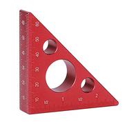 Right Angle Ruler, 45 Degree Triangle Gauge, 2-Inch Aluminium Alloy Woodworking Measuring Tool
