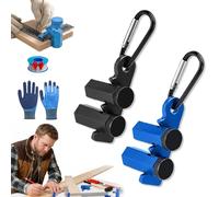 Right-Angle Ruler Clamp, Tall Stair Gauges for Framing Square, CNC Aluminium Alloy, with Holder Hook, Anti-Slip, for Woodworking Carpentry (2PC)