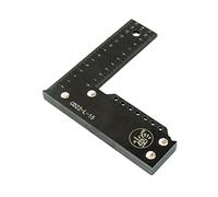 Right Angle Ruler High Precision Professional 90 Degree Ruler L Shaped Square Ruler Black 150mm