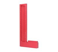 Right Angle Ruler, Multifunction Aluminum Alloy Measure Ruler Woodworking Scriber Metal Ruler Framing Square Metal L Square Ruler for Carpenter Auxiliary (8 inch inch Square Ruler)