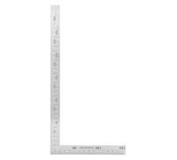 Right Angle Ruler, Stainless Steel 90 Degree Two Arm Double Scale L Shape Measurement Square Tool Carpenters Framing Tools(300mm*150mm)