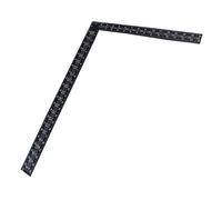 Right Angle Ruler Stainless Steel Framing L Shape Square Ruler 90 Degree Thickened Crutch Ruler for Carpenter, Engineer, Roofer, CraftsmenBlack (600*400*2)