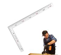 Right Angle Ruler,Stainless Steel L Shape Framing Drawing Tool - 5.91 x 11.81 Inches Right Angle Metal Square - for Carpenters Engineer Layout Drawing Woodworking Rafter Home