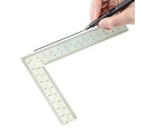 Right Angle Ruler - Stainless Steel L Shape Square Ruler| 5 * 10cm Right Angle Ruler Stainless Steel L Shape Square Ruler| Square Rulers for Leather Design, Carpenter, Engineer, Making Layouts