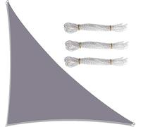 Right Angle Shade Sail 3m x 4m x 5m Triangle Sun Shade for Garden Waterproof UV Block Durable Fabric Canopy with 3 Ropes for Patio Outdoor Use