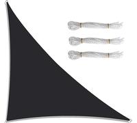 Right Angle Shade Sail 3m x 4m x 5m Triangle Sun Shade for Garden Waterproof UV Block Durable Fabric Patio Canopy with 3 Ropes Outdoor Sun Protection Cover