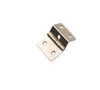 Right Angle Small Chinese 30 Sides Long Small Three Fold Antique Iron Sheet Hinge 6 Hole Three Fold Right Angle Hinge Right(Silver-10pcs)