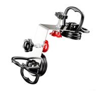 Right Angle Suction Cup Lifter for Tile Installation - 90° Corner Tool with Rubber Pad for Glass Sheets and Mirrors - 5.5cm Black(2 Cups)