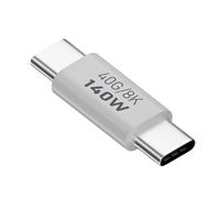 Right Angle USB C Adapter, 90 Degree USB C Adapter | 140 W Type C to USB PD Fast Charger Adapter - 8K 60Hz Male to Female Adapter, USB Type C Extender Adapter for Smart