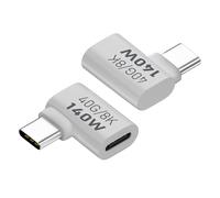 Right Angle USB C Adapter - 90 Degree USB C Adapter, Take This USB C Adapter Anywhere And Say Goodbye To Complicated Installations | 8K 60Hz USB C Extension Adapter