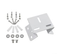 Right Angle Wall Bracket for IP Camera Surveillance | White painted metal, rust resistant coating, outdoor , stable anchor, security ready(White)