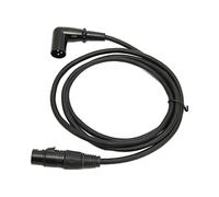 Right Angle XLR Male To Female 3 Pin XLR Cable 4.9ft Flexible Stage High Fidelity Lossless Sound For Speakers