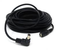Right Angled 5.5mm x 2.5mm DC Power Extension Cable - Male to Female Adapter for CCTV, LED Signs, Solar-Powered Devices, and More (10m)