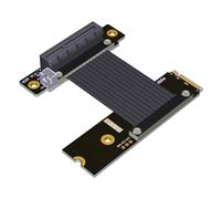 Right Angled PCIE Extension Cable for Networking Acquisition NVMe Adapter Card Extender Replacement Extender