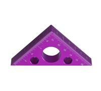 Right Angled Ruler 45/90 Degree Small Aluminum Triangle With BothImperials And MetricScale Carpenter Square Triangle