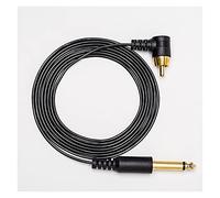 Right-Angled Tattoo Machine 90 Degree RCA Cord Ultra Thin Cable for Pen(RCA Black)