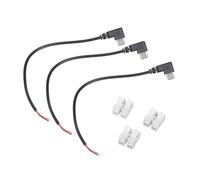 Right Angled USB C to 2 Pin Bare Wire Open End Wire 90 Degree Type Male Plug Pigtail Power Cable 5V / 2A Equipment Power Cable for Lamps