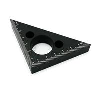 Right Angles Ruler 45/90 Degree Small Aluminum Triangles Ruler With Metric Scales Machinist Carpenter Woodworking Tool Professional Carpentry Square